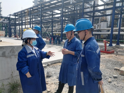中心技術(shù)人員赴“5萬噸/年高端化學(xué)品制造及配套項(xiàng)目(一期工程)”現(xiàn)場開展消防驗(yàn)收前期技術(shù)服務(wù)